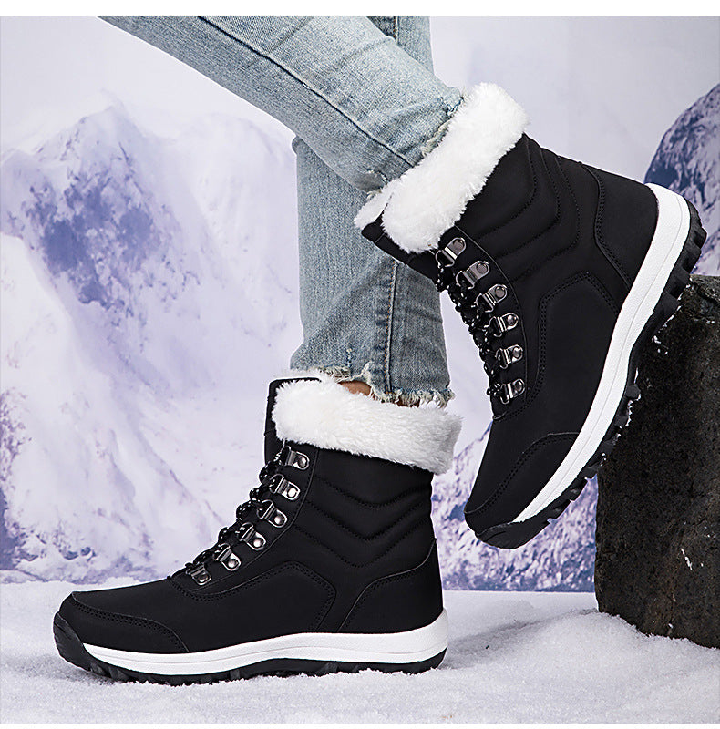 Bootara Unisex Snow Boots - Thermal Fleece Lined Winter Shoes with Non-Slip Sole (US 5-11)