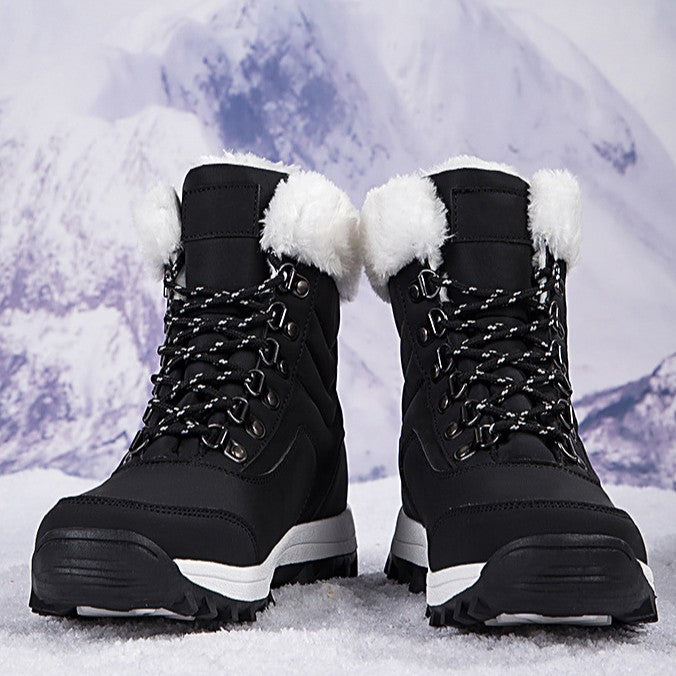 Bootara Unisex Snow Boots - Thermal Fleece Lined Winter Shoes with Non-Slip Sole (US 5-11)