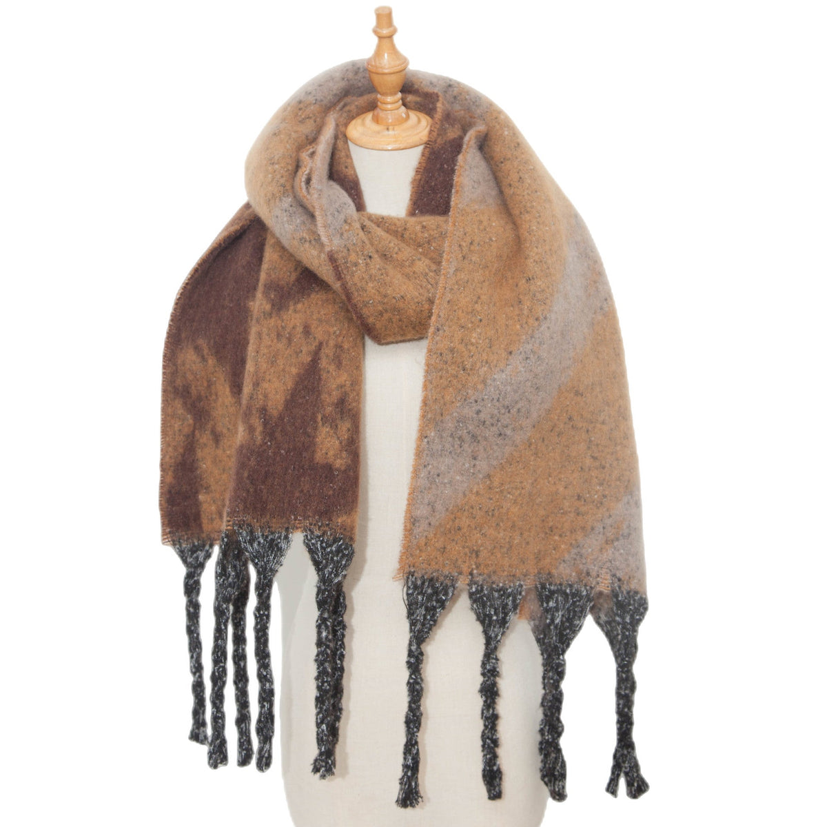 Star and Stripe Tassel Blanket Scarf
