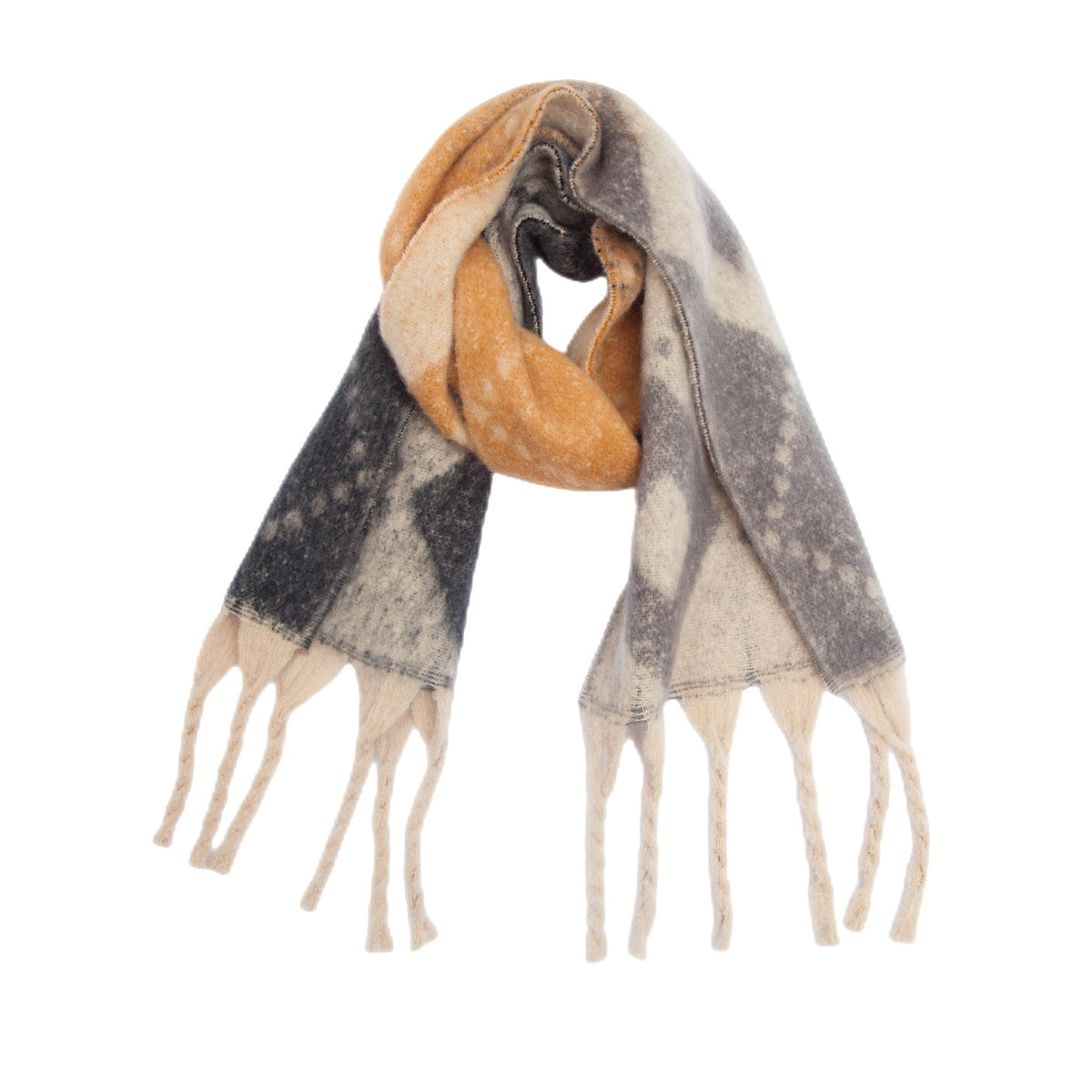 Diamond Argyle Fringe Blanket Scarf Wrap