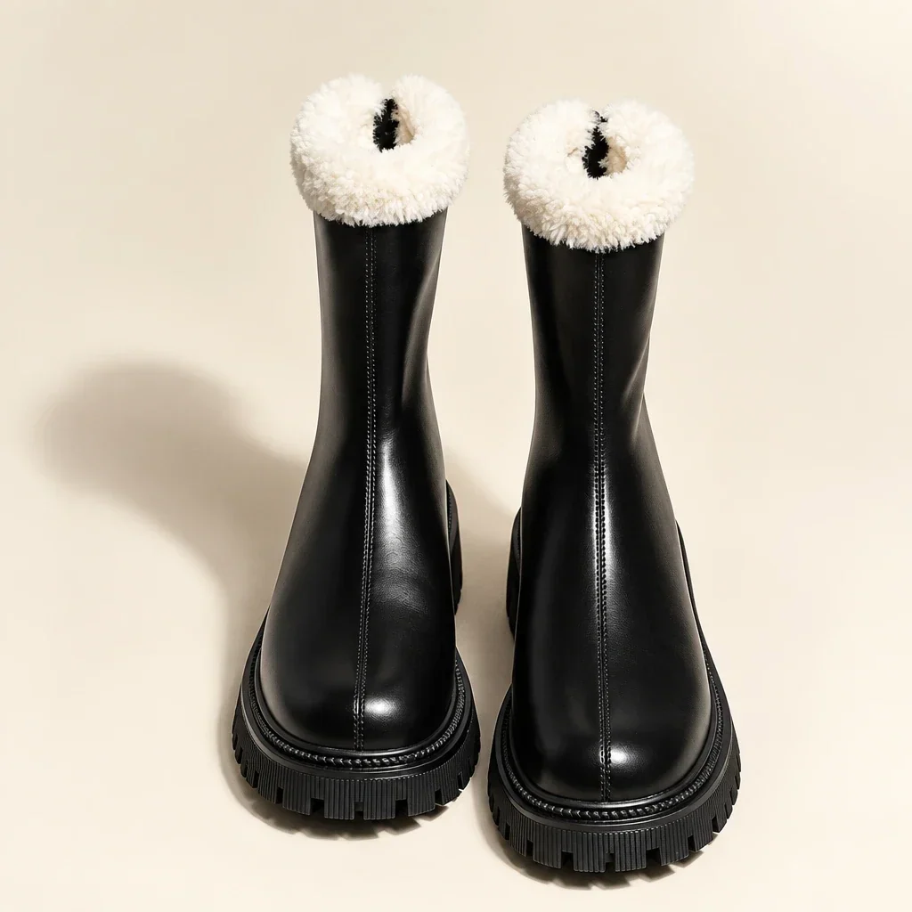 Thermal Ankle Boots with Slip-Resistant Sole