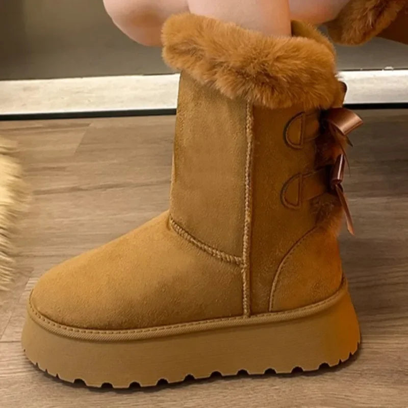 Waterproof Insulated Mid-Calf Snow Boots