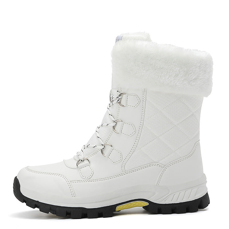 Bootara Women's Glacier Insulated Winter Boots – Thick Cotton-Lined High-Top Snow Boots with Non-Slip Lug Sole (US 5–11)